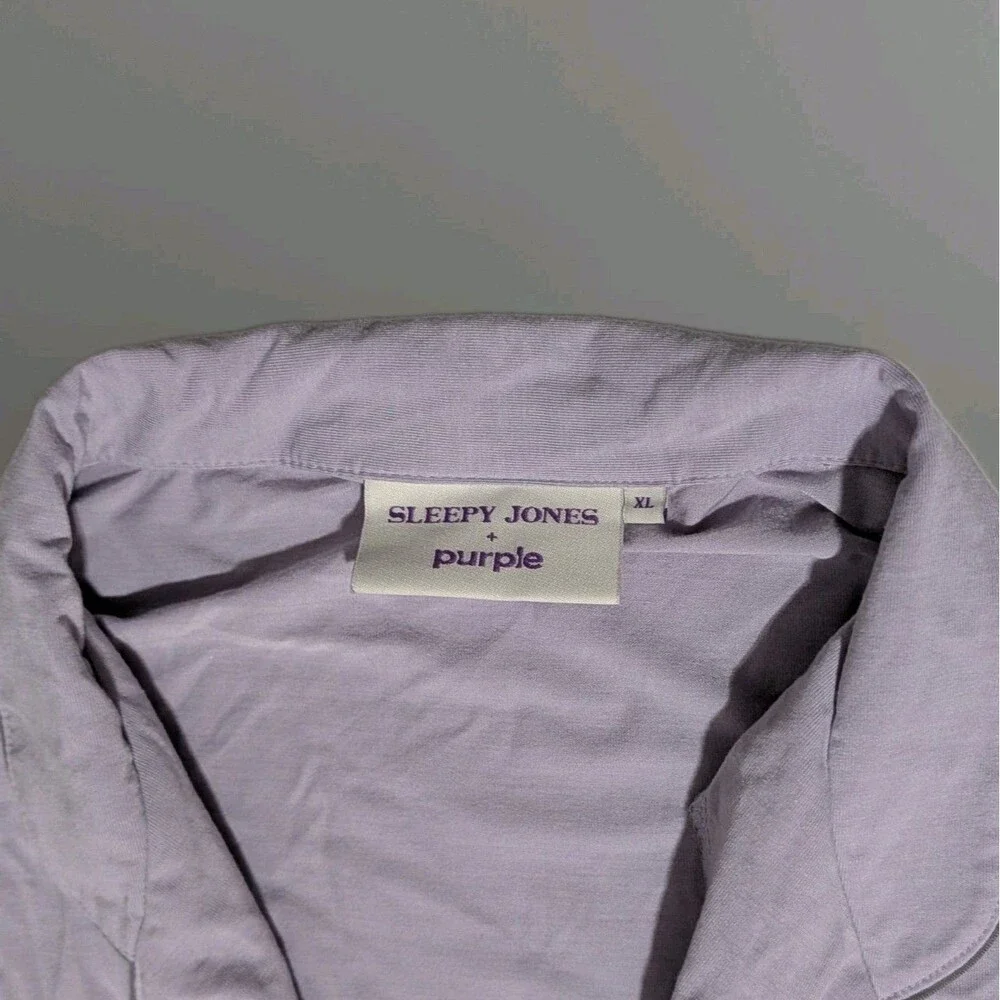Sleepy Jones Purple Mattress Marina Pajama Set Softstretch Lilac Lavender XL